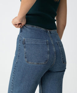 SARAH STRAIGHT JEANS - DARK BLUE