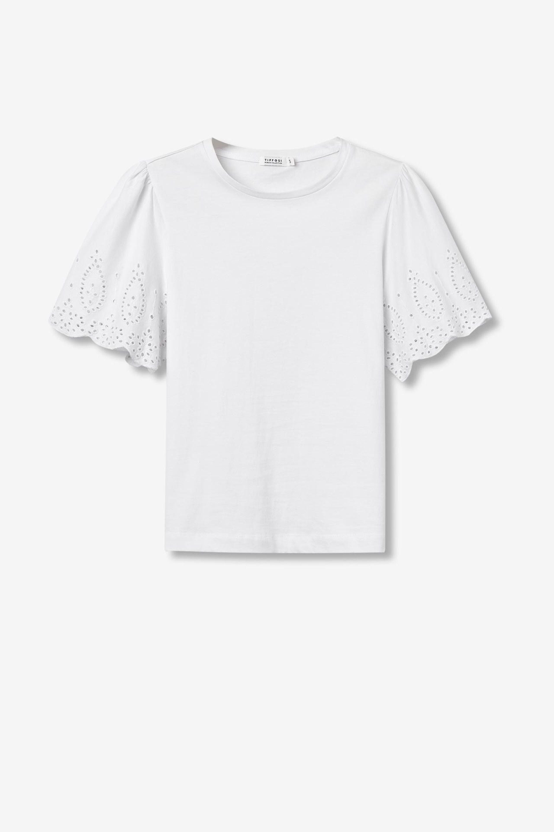 BIRDY BRODERY SLEEVE - WHITE