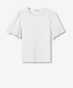 BIRDY BRODERY SLEEVE - WHITE