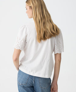 BIRDY BRODERY SLEEVE - WHITE