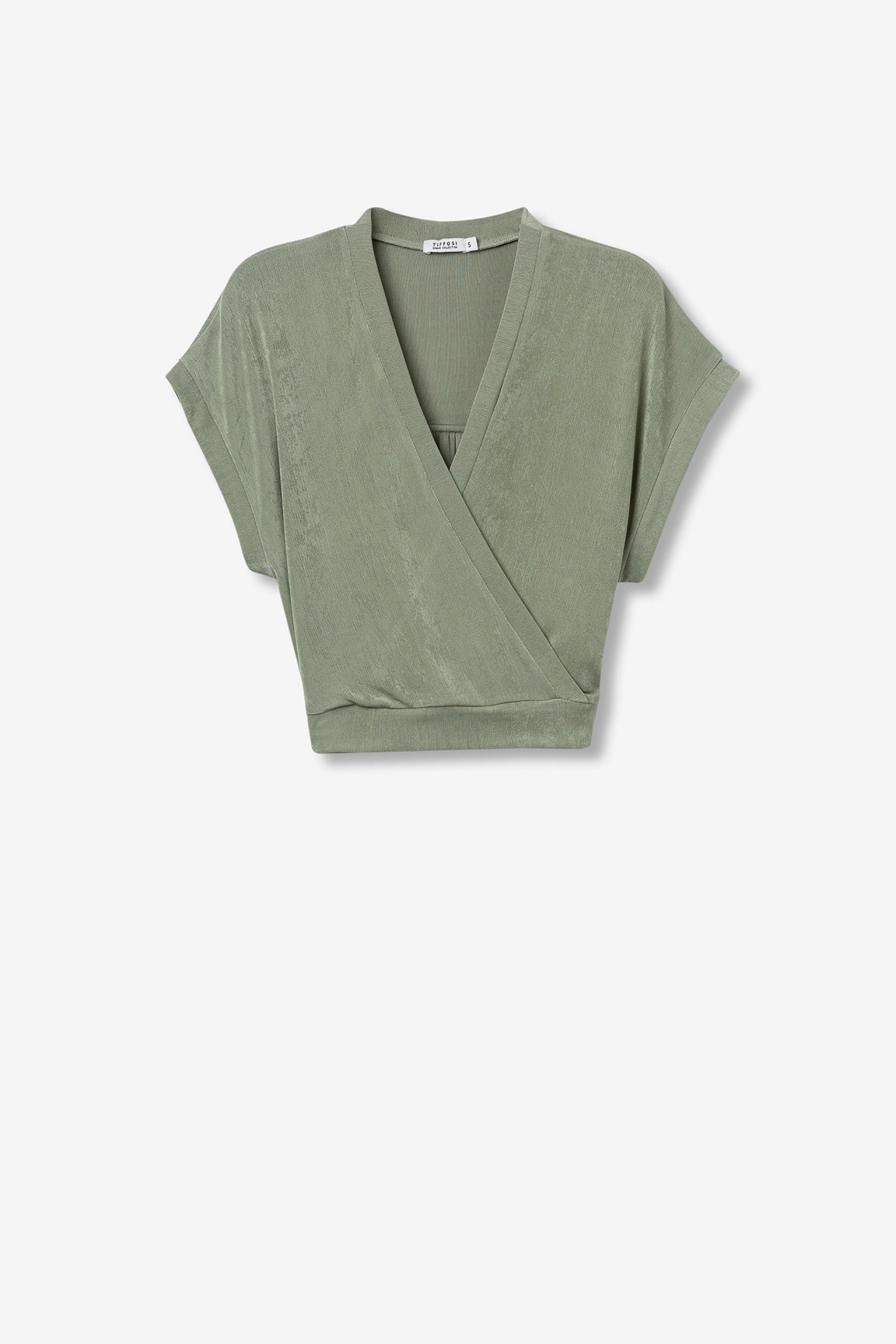 CAMALEON CRISS CROSS TOP - HEDGE GREEN