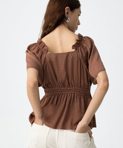 DONNA FLUID BLOUSE - IRON