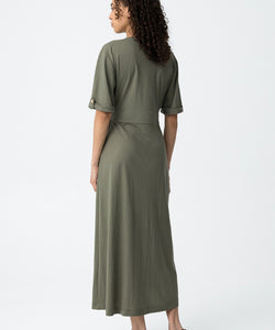 ABIGAIL WRAP DRESS - GREEN