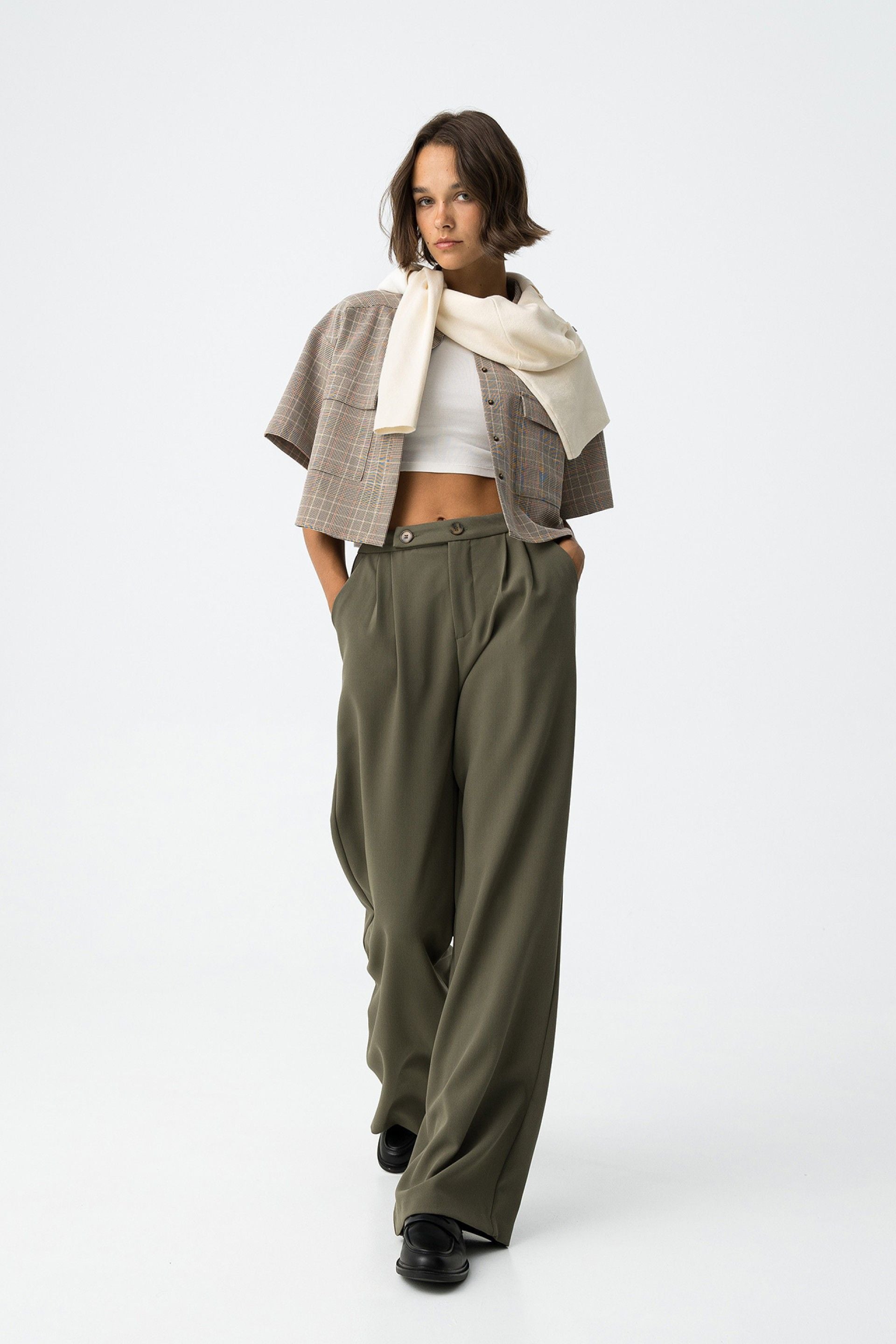 HANK LADY TROUSERS - PATINA GREEN
