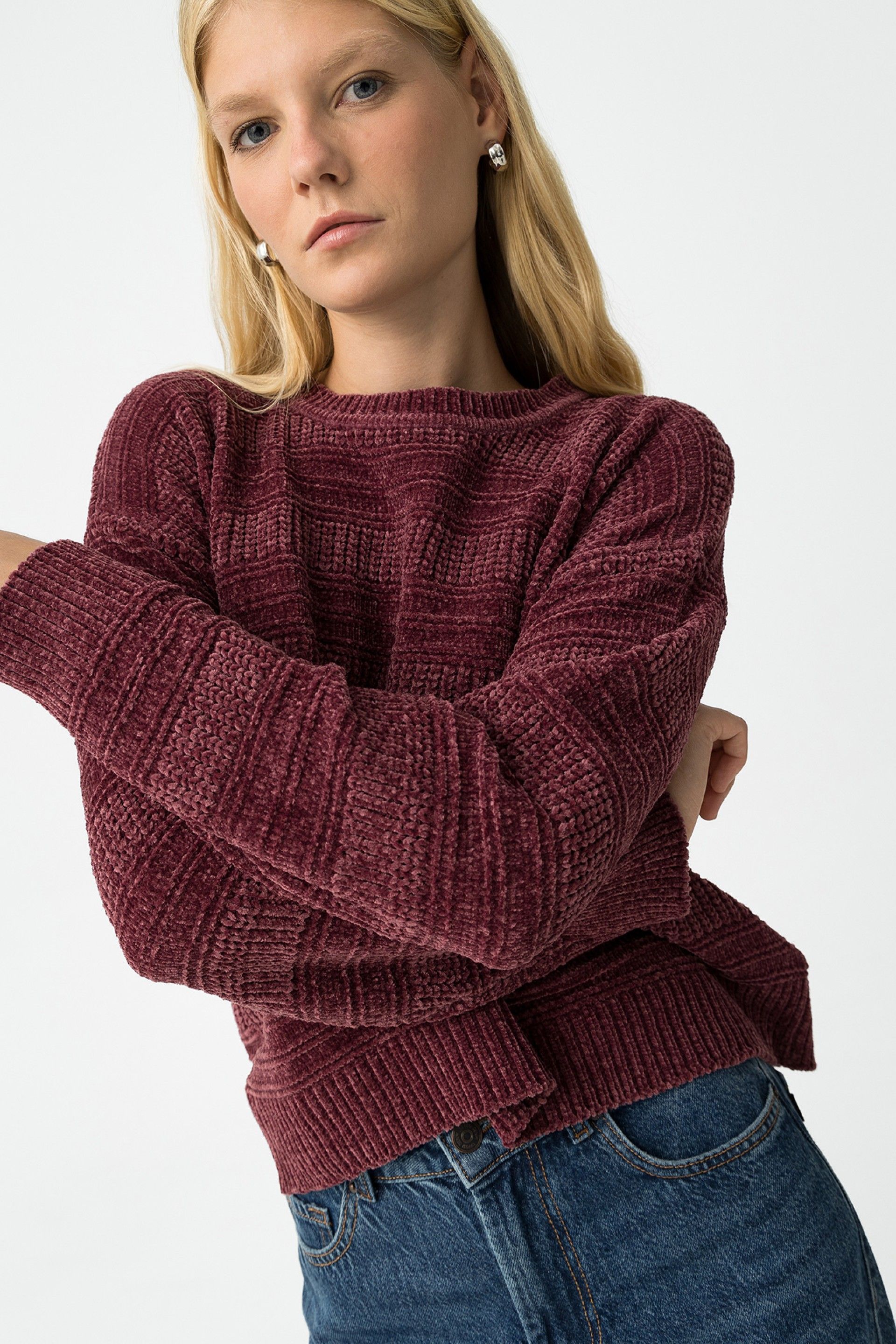 POLICENA VELVET PULLOVER - FIG