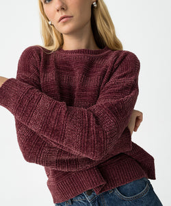 POLICENA VELVET PULLOVER - FIG