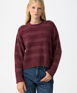 POLICENA VELVET PULLOVER - FIG