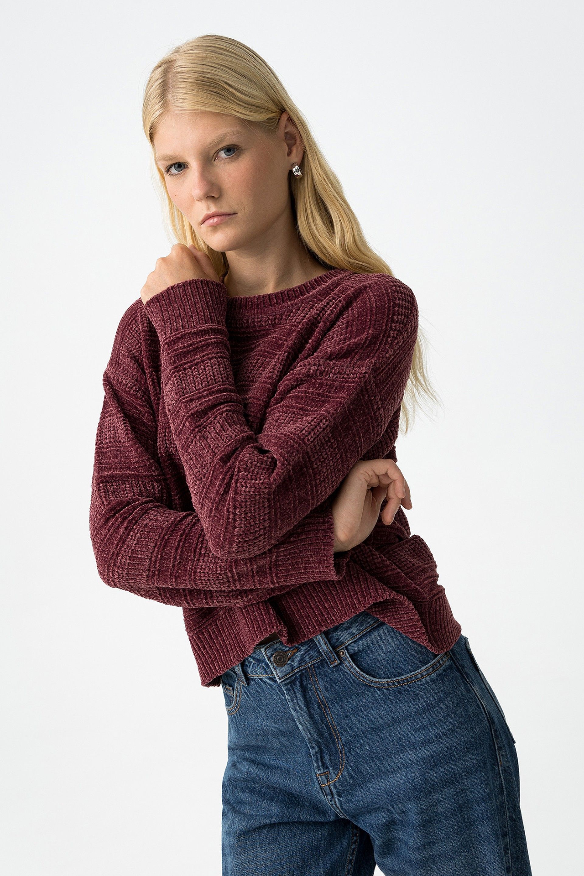 POLICENA VELVET PULLOVER - FIG