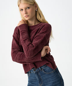 POLICENA VELVET PULLOVER - FIG