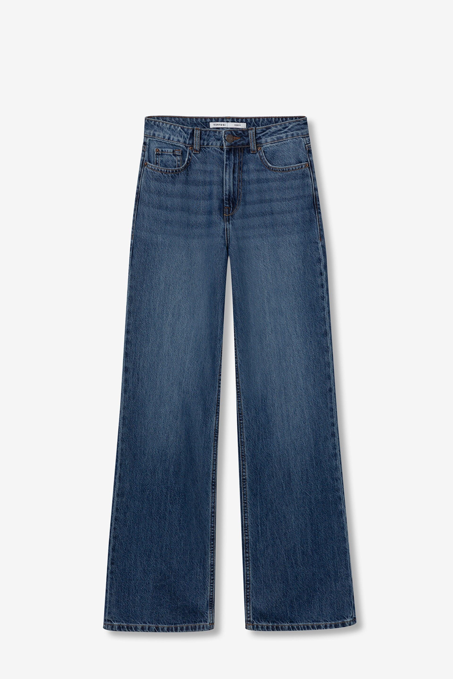 BONYE WIDE LEG JEANS - MEDIUM BLUE