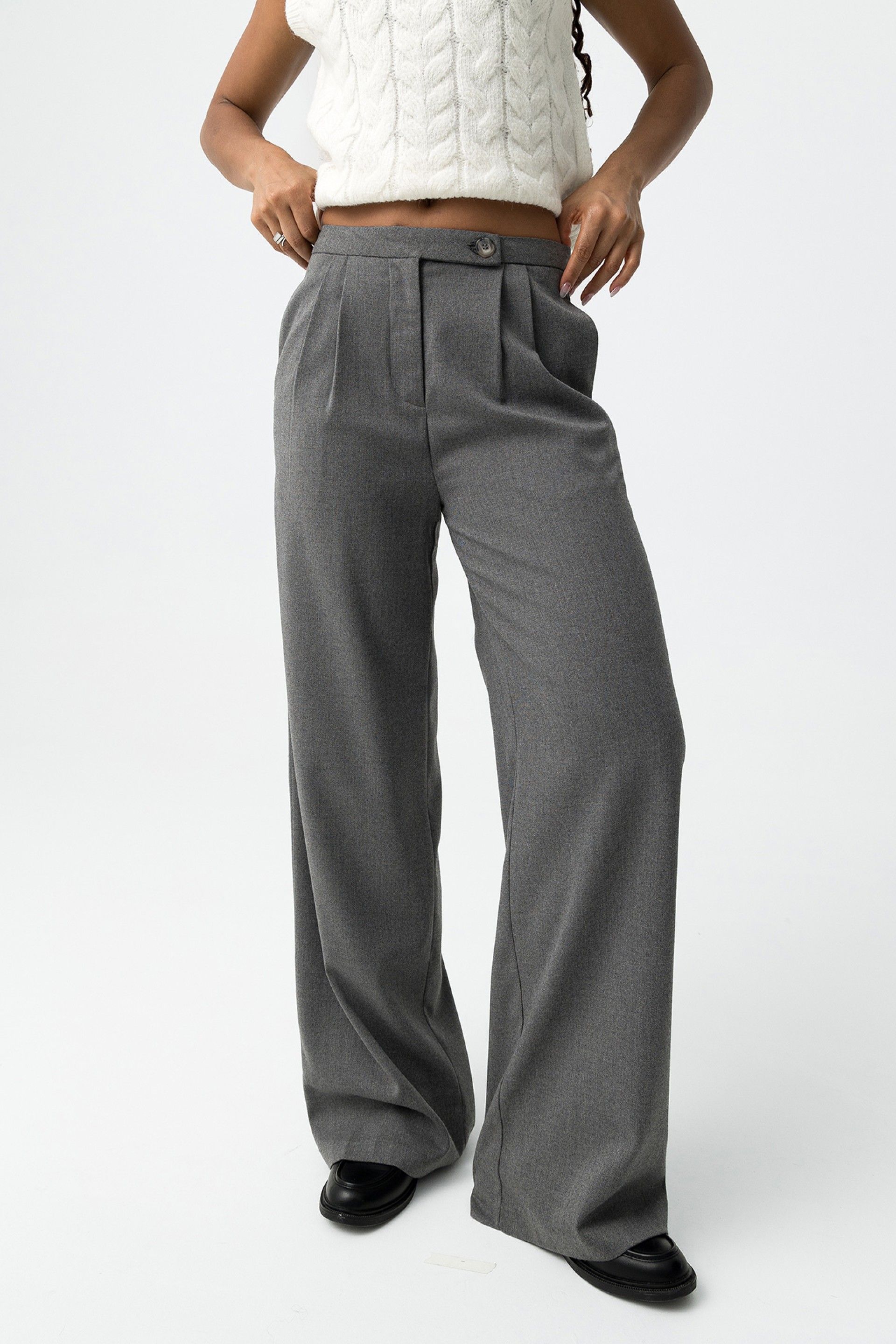 GRANULADO TROUSERS - GREY