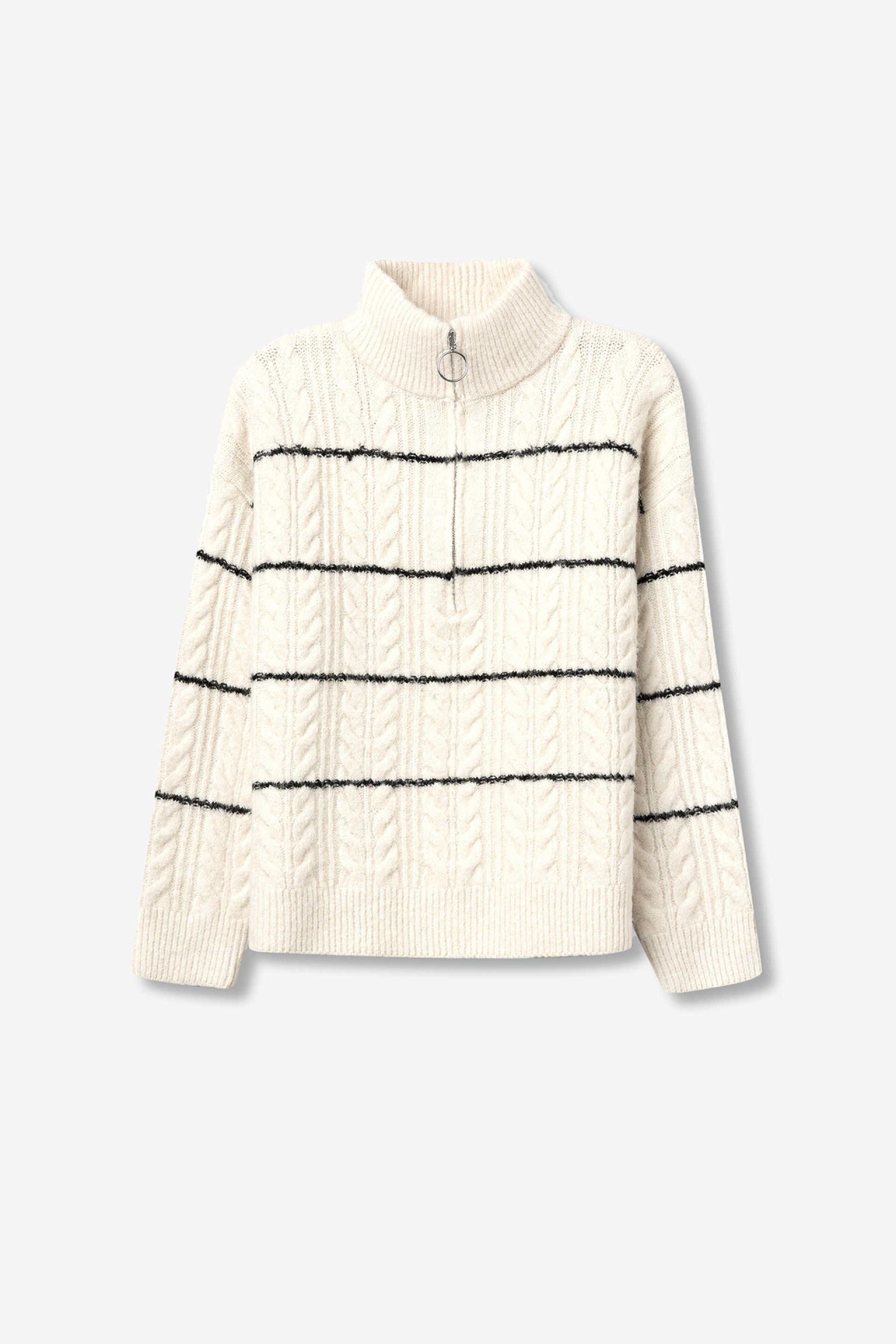 AEON ZIPPER PULLOVER - BIRCH