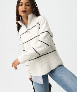 AEON ZIPPER PULLOVER - BIRCH