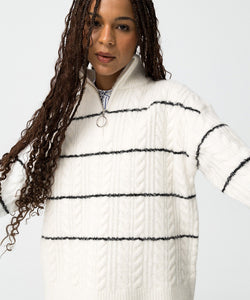 AEON ZIPPER PULLOVER - BIRCH