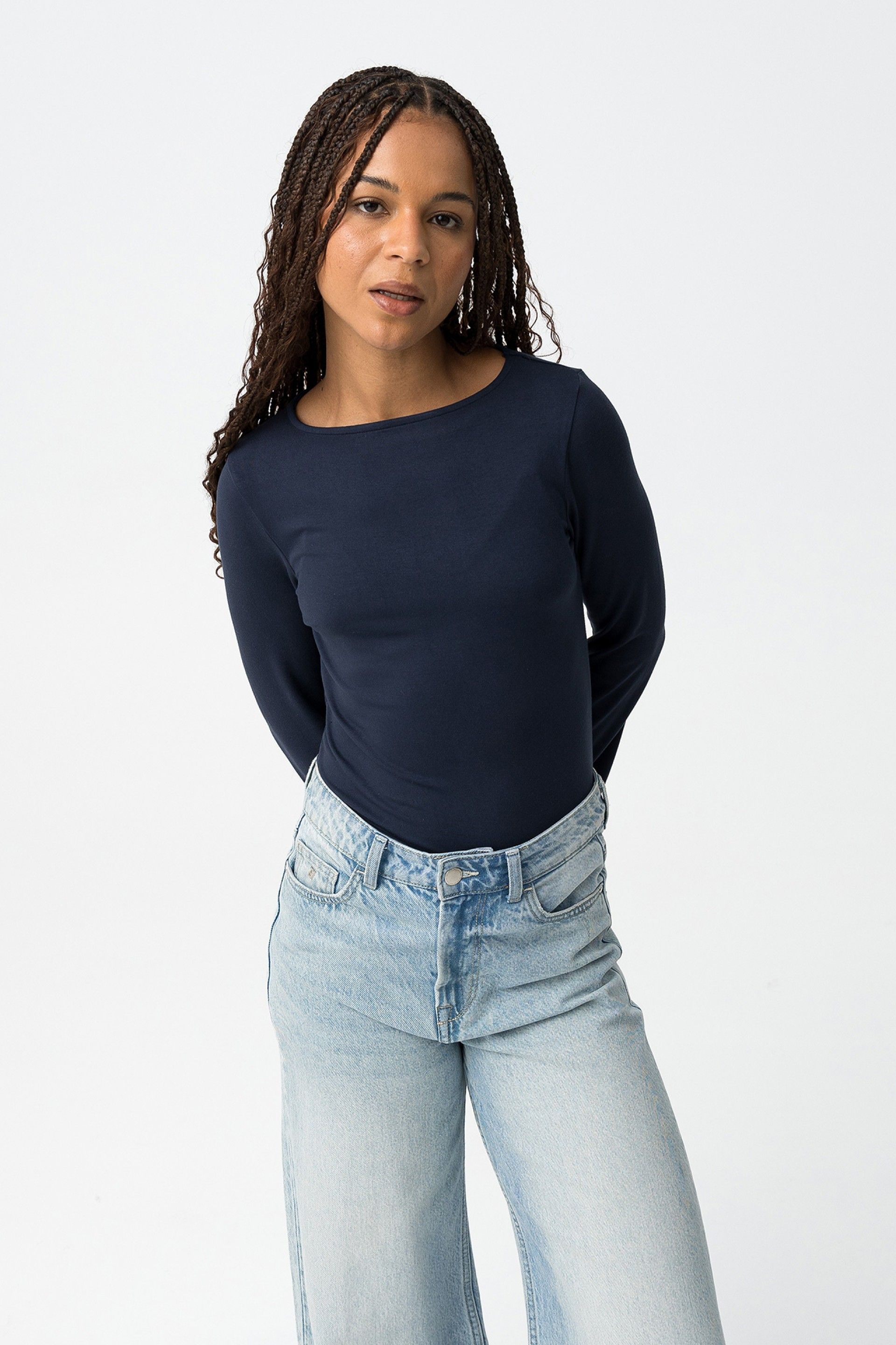 SAULT BASIC LS TOP - BLUE