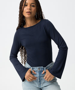 SAULT BASIC LS TOP - BLUE