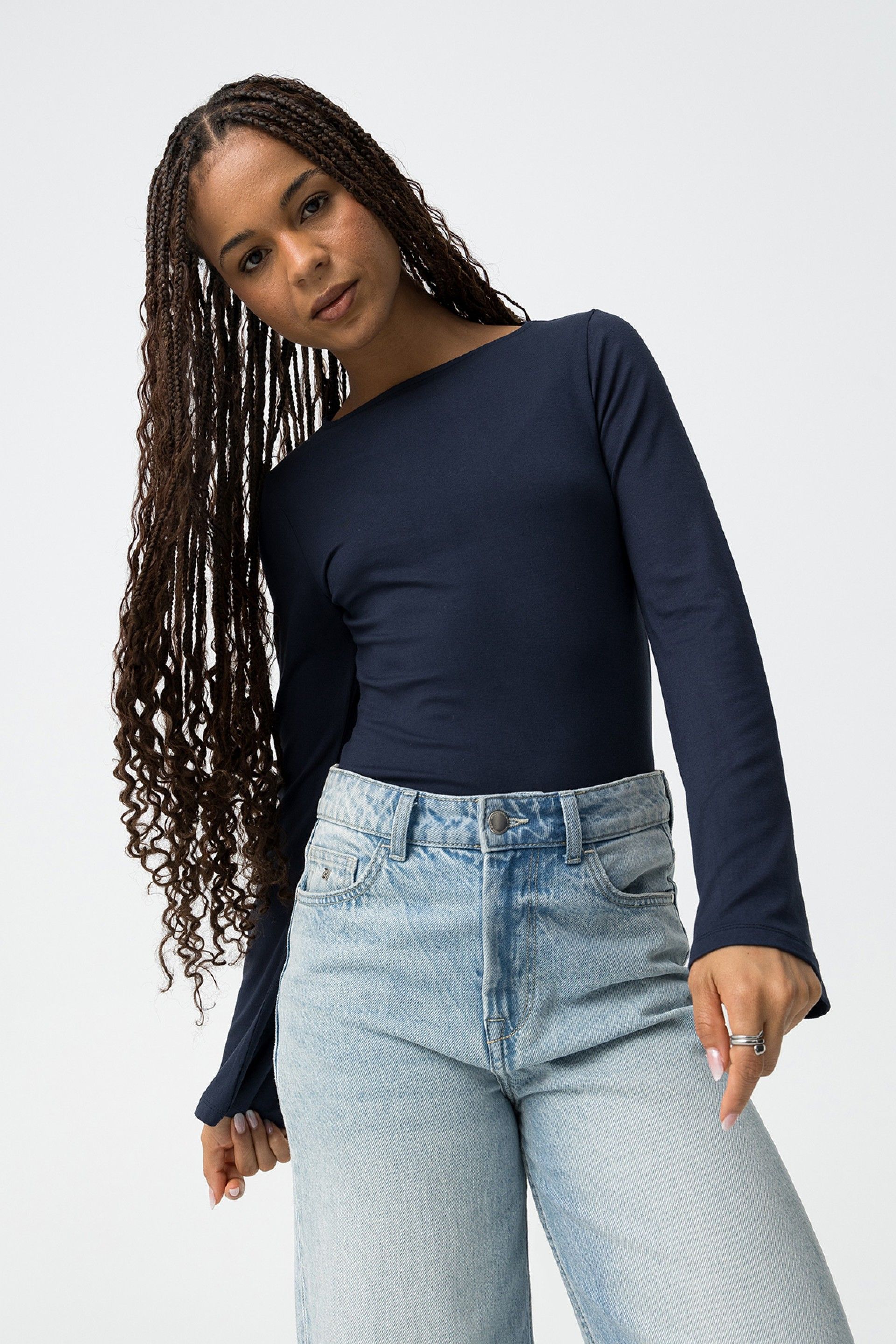 SAULT BASIC LS TOP - BLUE