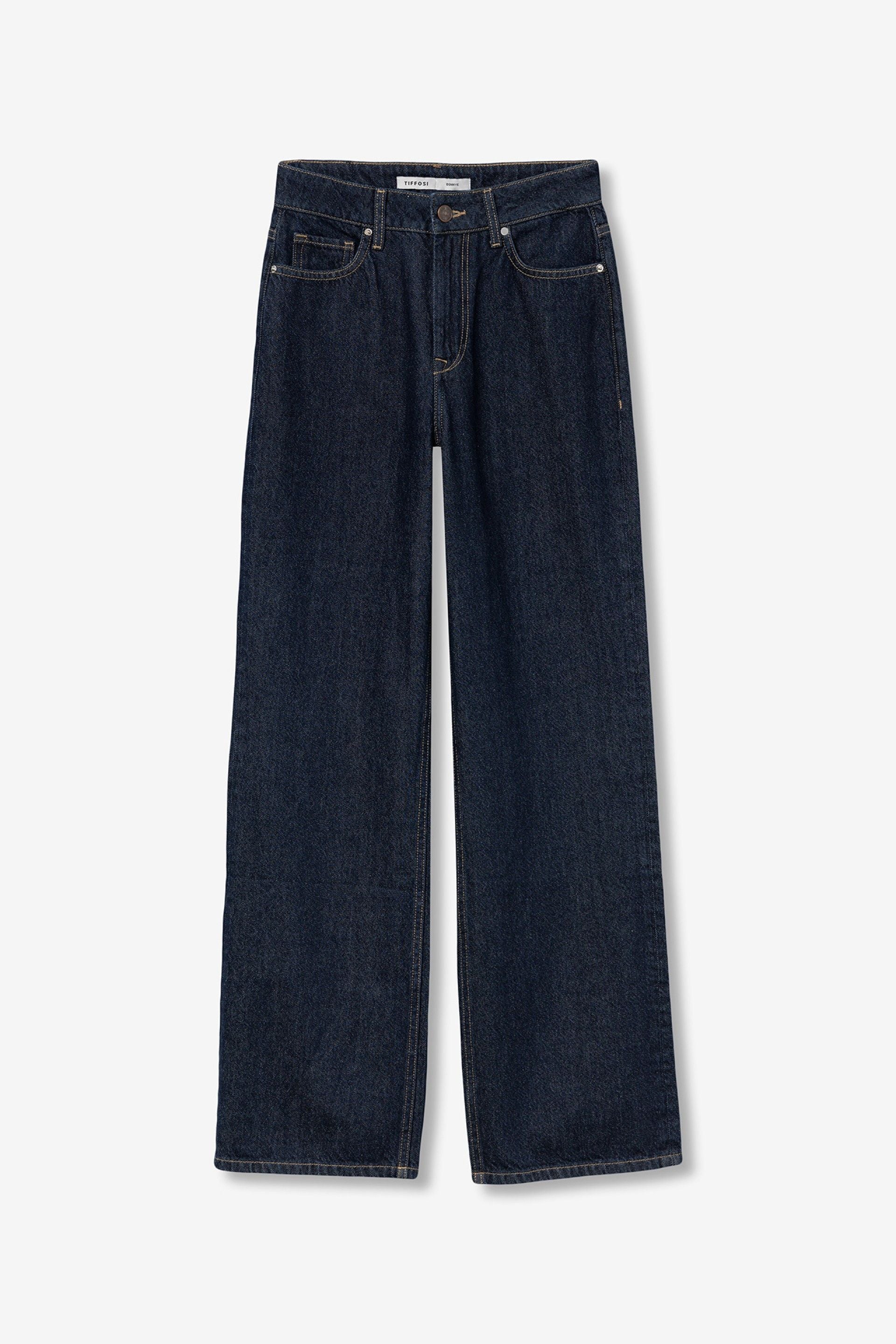 BONYE WIDE LEG JEANS - DARK BLUE