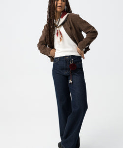 BONYE WIDE LEG JEANS - DARK BLUE