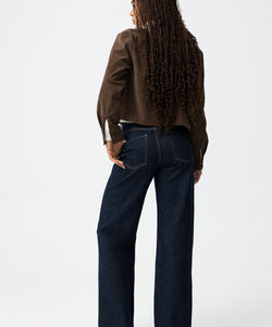 BONYE WIDE LEG JEANS - DARK BLUE