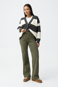 OLIVIA JEANS - OLIVE GREEN