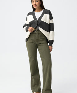 OLIVIA JEANS - OLIVE GREEN