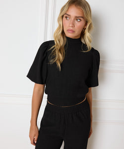 REFINED DEPARTMENT | FLO BLOUSE - BLACK