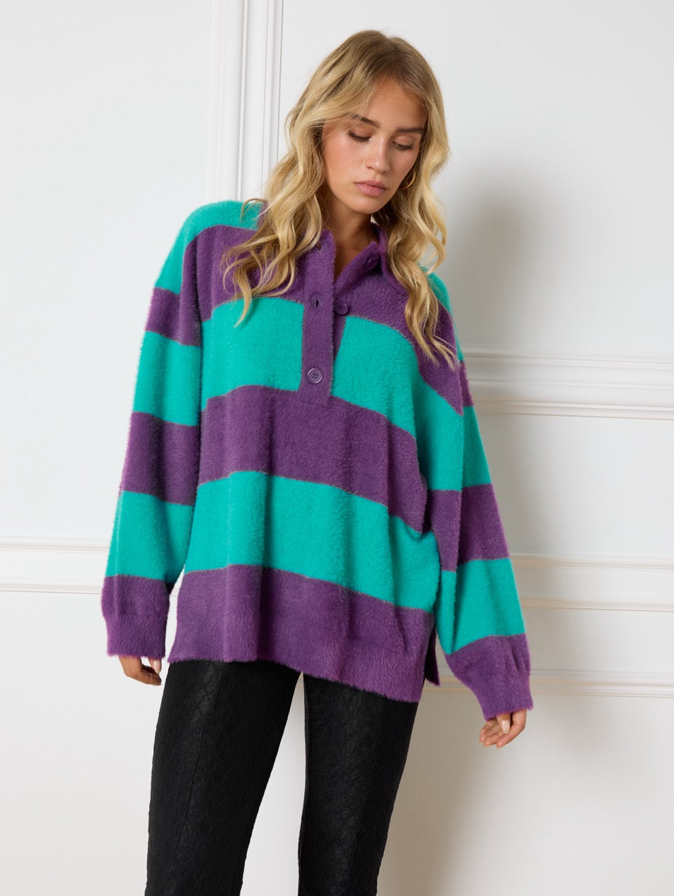 REFINED DEPARTMENT | LINDSEY PULLOVER - PURPLE