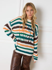 REFINED DEPARTMENT | MOMO KNITTED SWEATER - MULTICOLOR