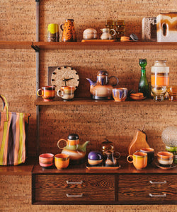 HKliving | 70S CERAMICS:  SAUCER - DARK ROAST