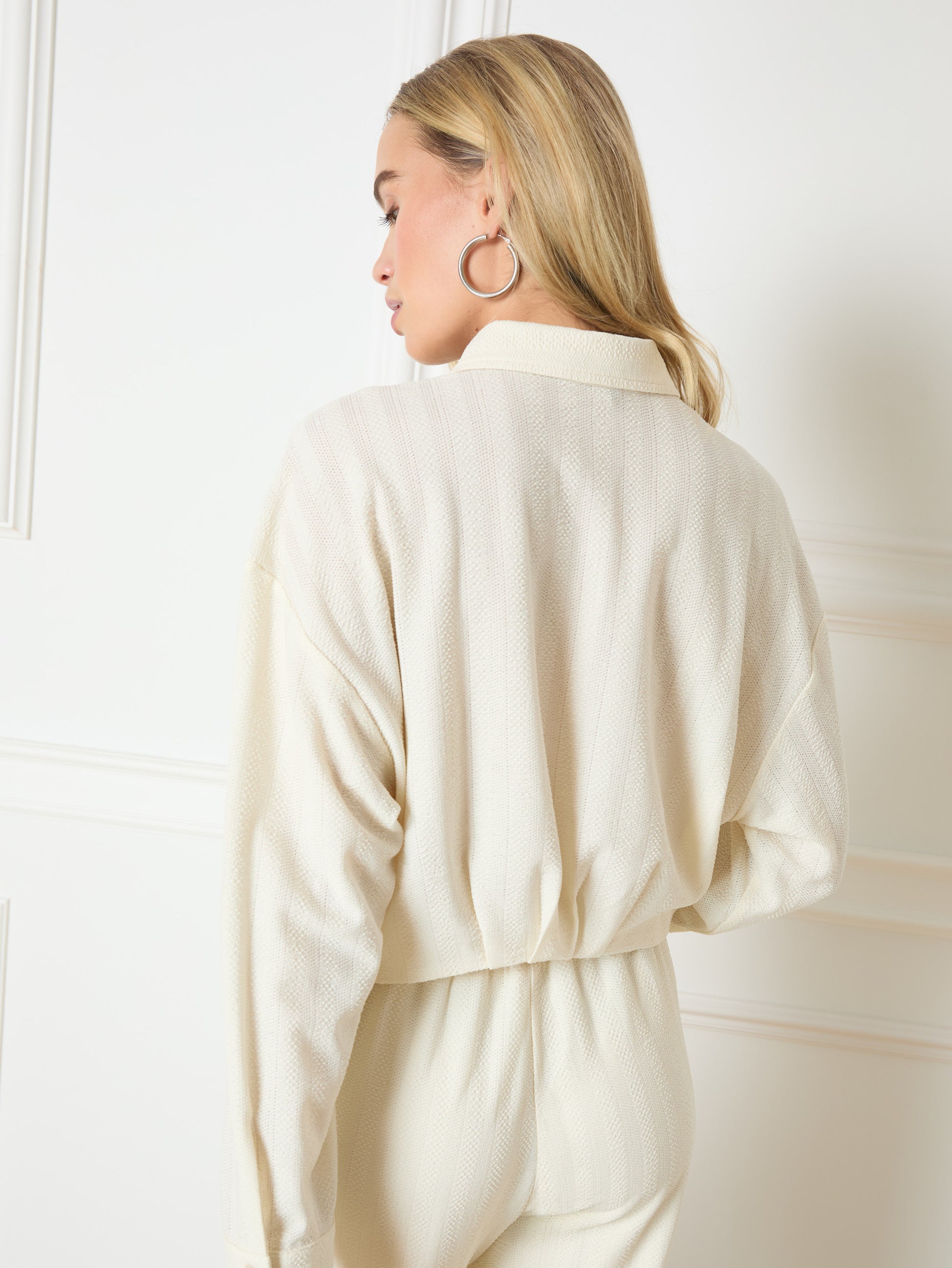 REFINED DEPARTMENT | LYLOE KNITTED BLOUSE - CREAMY/WHITE