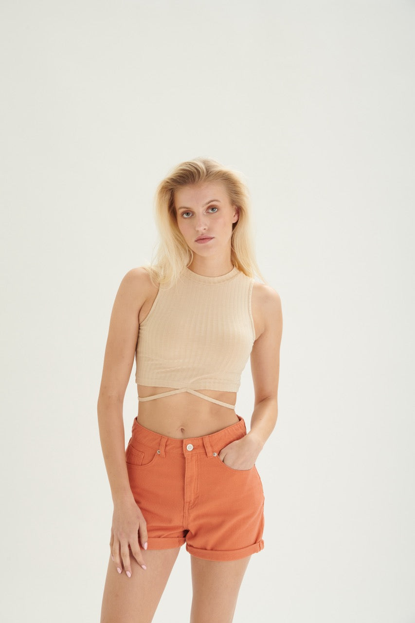 ANNEROOS SHORTS - APRICOT