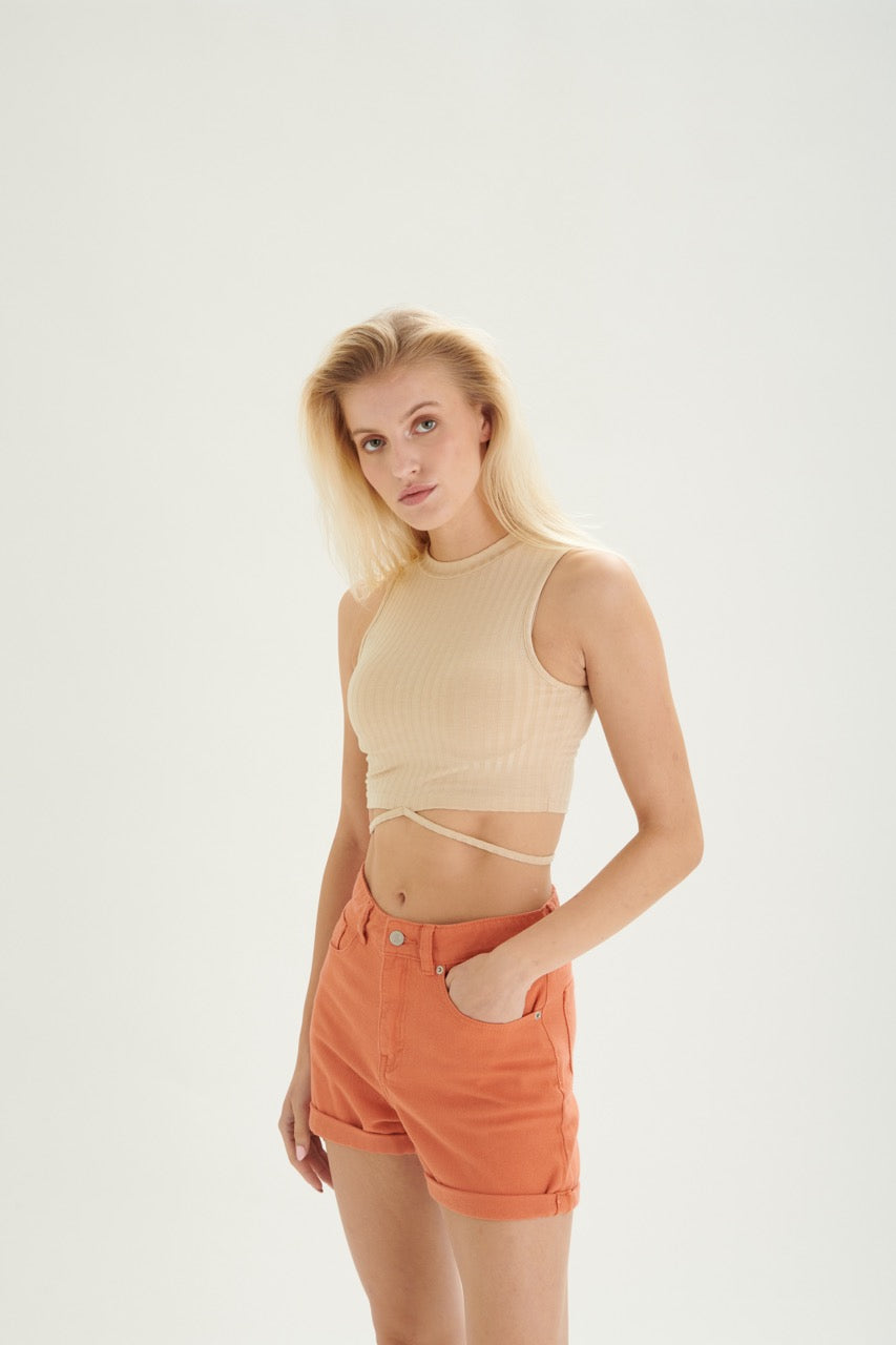 ANNEROOS SHORTS - APRICOT