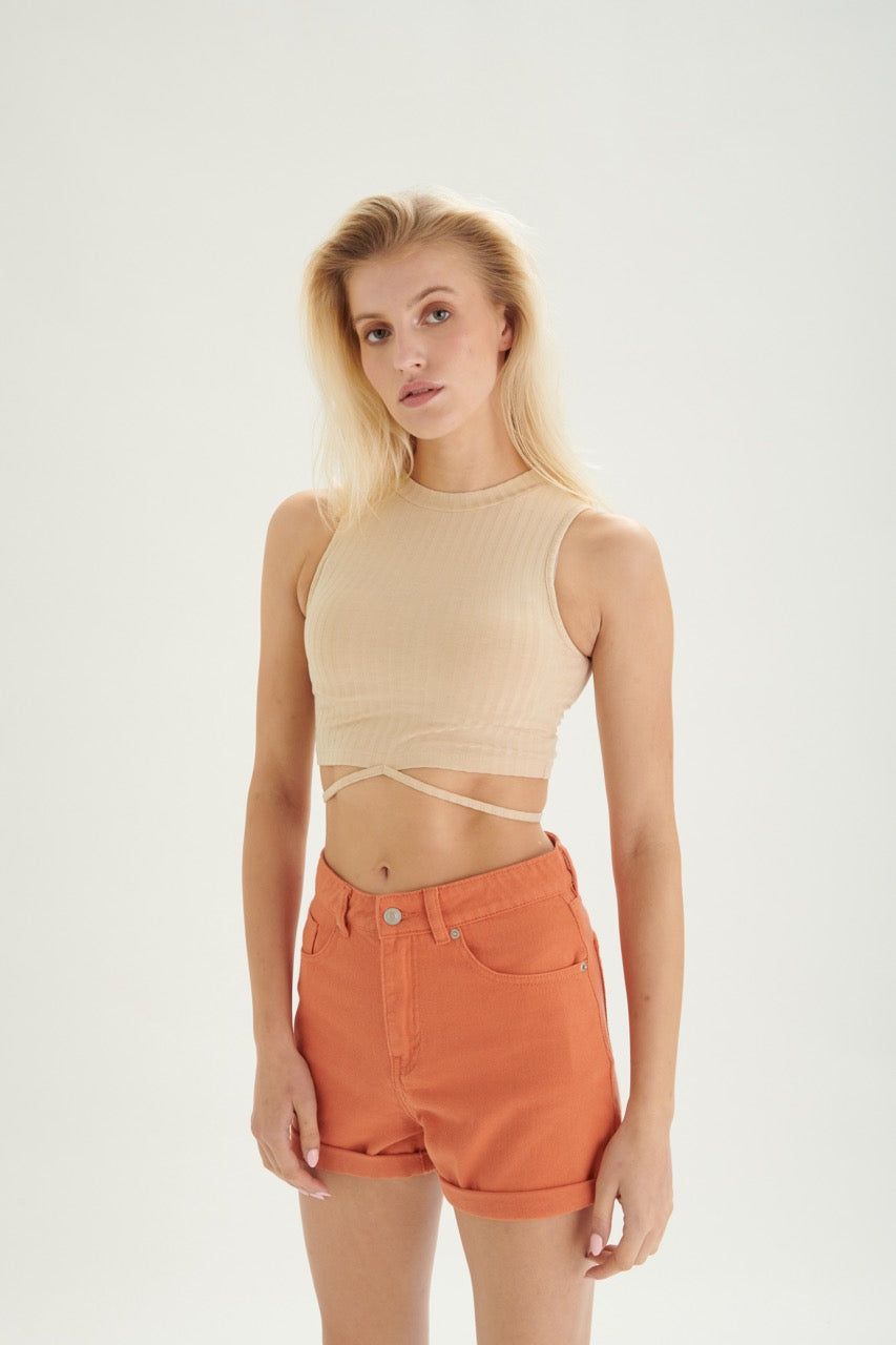 ANNEROOS SHORTS - APRICOT