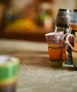 HKliving | 70S CERAMICS: RISTRETTO MUG - SOLAR SWINGING
