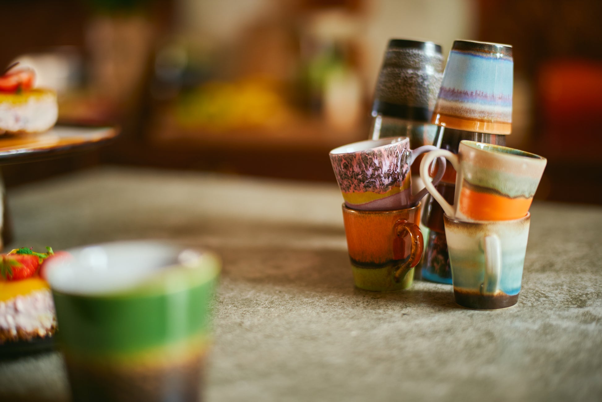 HKliving | 70S CERAMICS: RISTRETTO MUG - SOLAR BROWN
