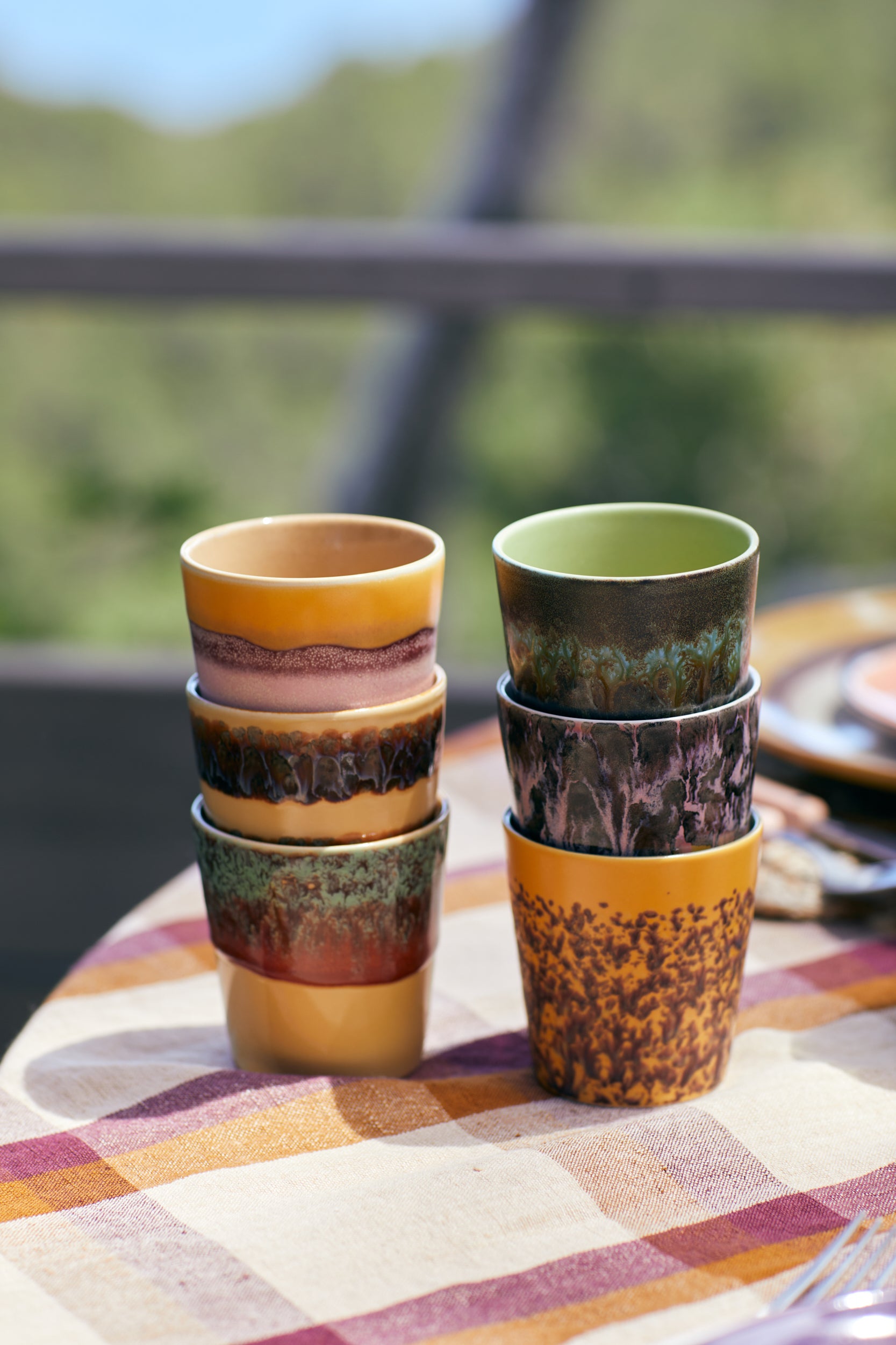 HKliving | 70S CERAMICS: COFFEE MUG - CLIFFS