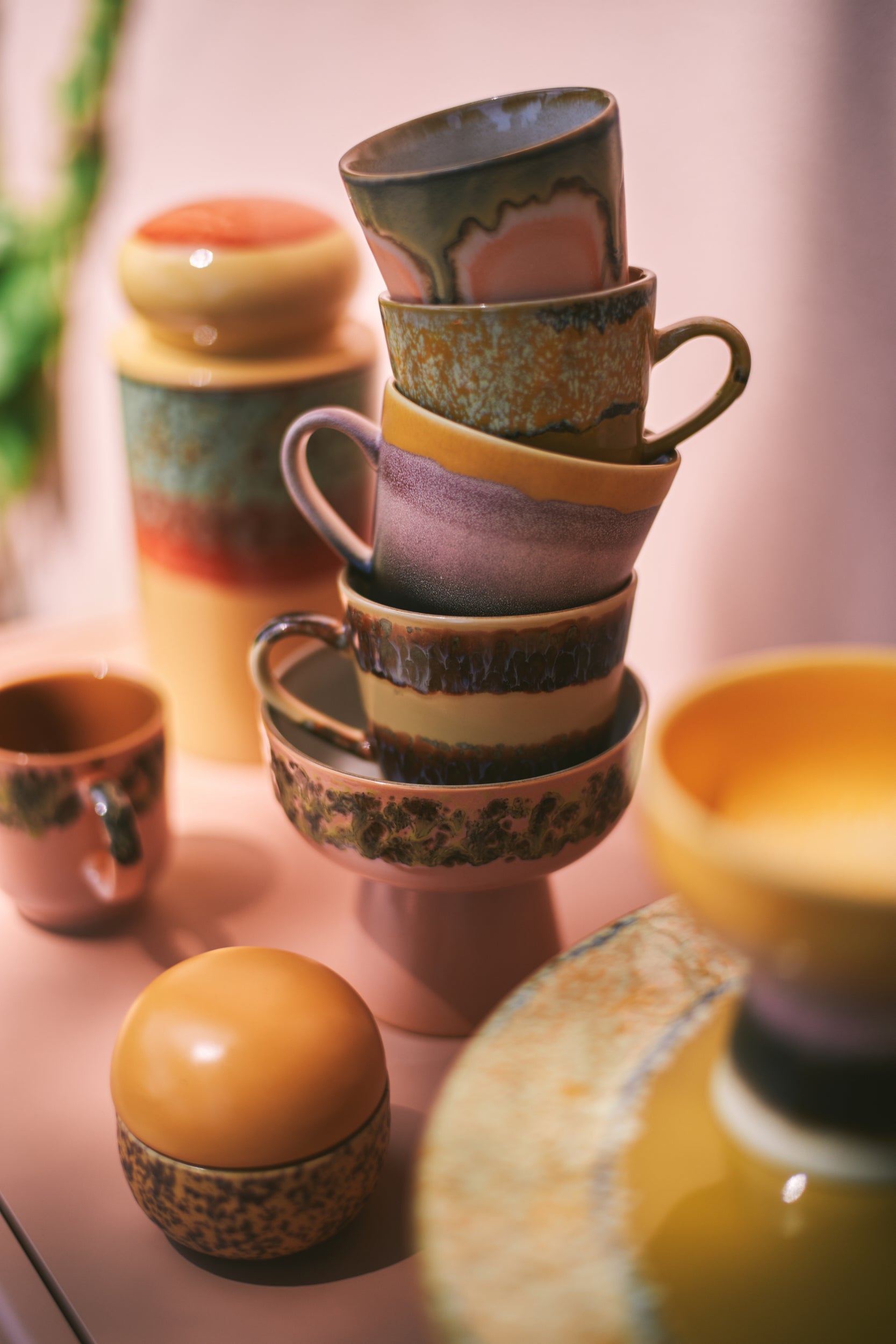 HKliving | 70S CERAMICS: CAPPUCCINO MUG - CLIFFS