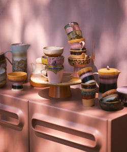 HKliving | 70S CERAMICS: CAPPUCCINO MUG - BLOSSOM
