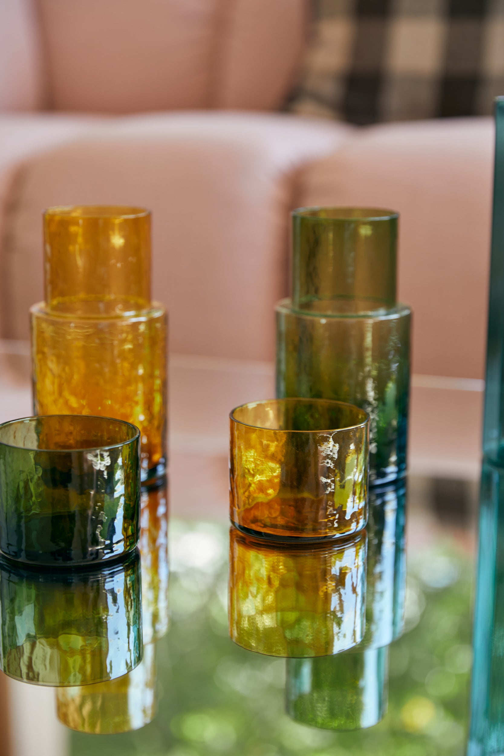 HKliving | TUBE GLASS - OLIVE