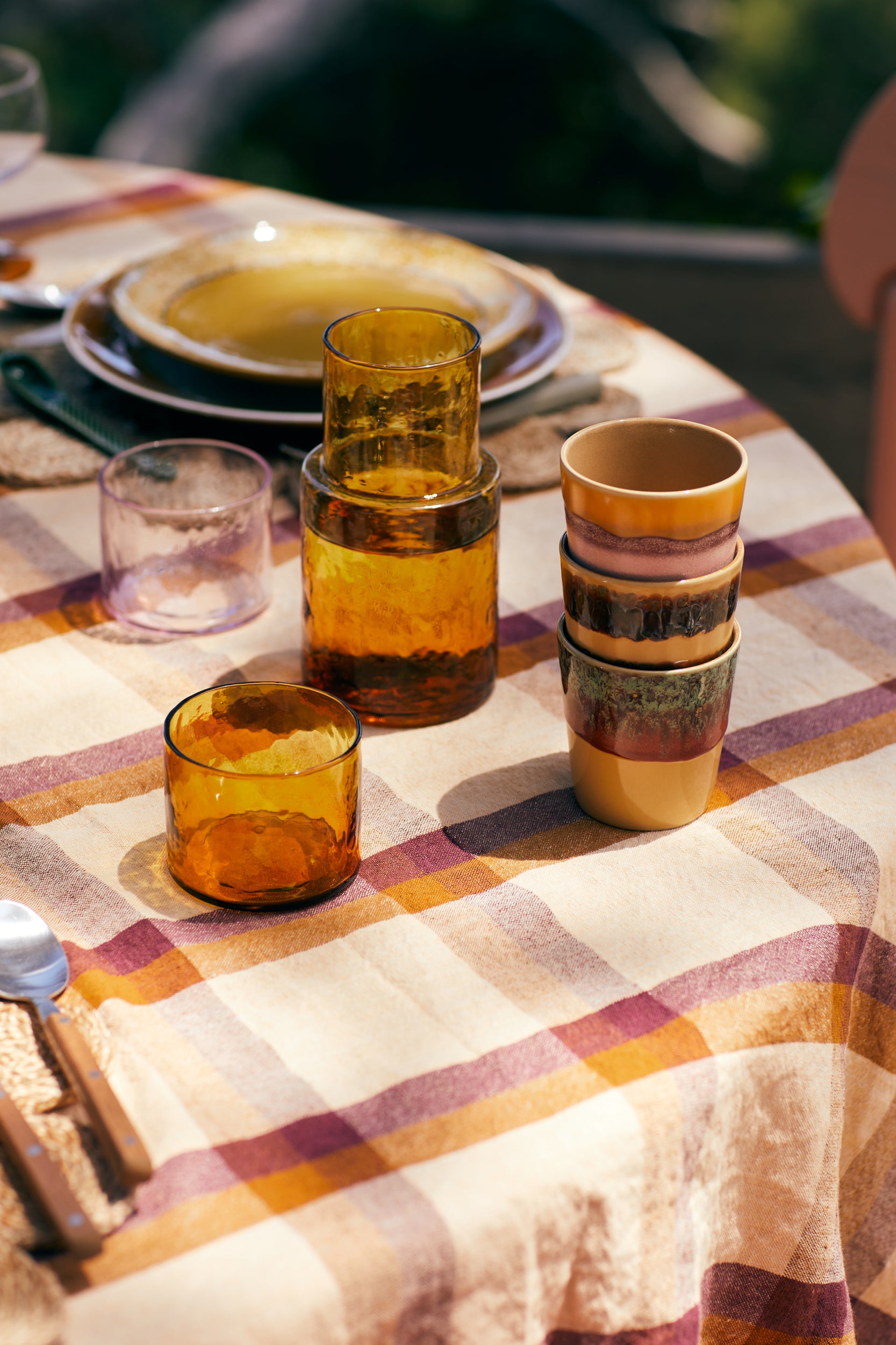 HKliving | TUBE CARAFE - AMBER