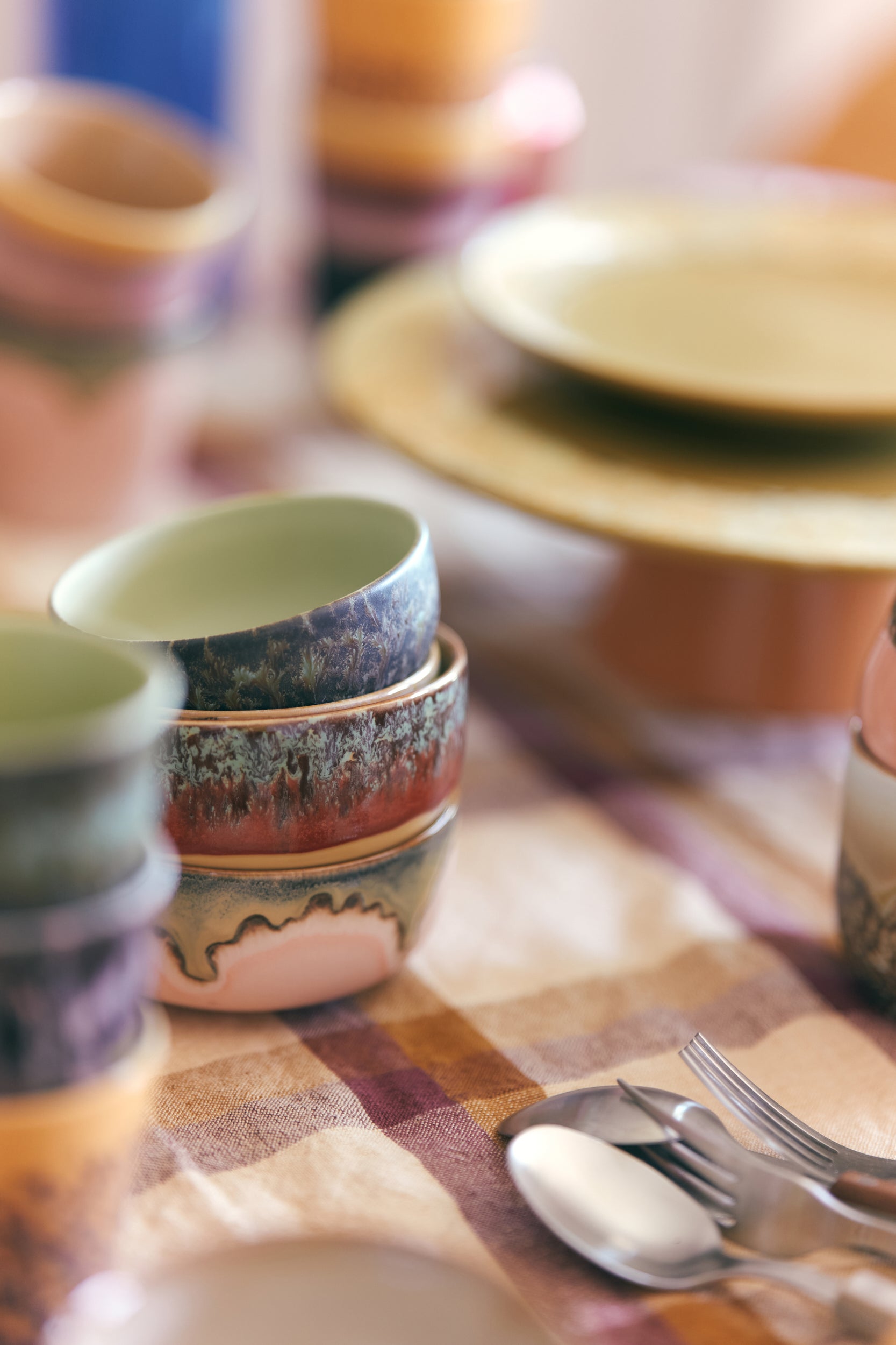 HKliving | 70S CERAMICS: DESSERT BOWL - HARBOUR BLOSSOM