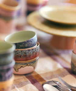 HKliving | 70S CERAMICS: DESSERT BOWL - HARBOUR BLOSSOM