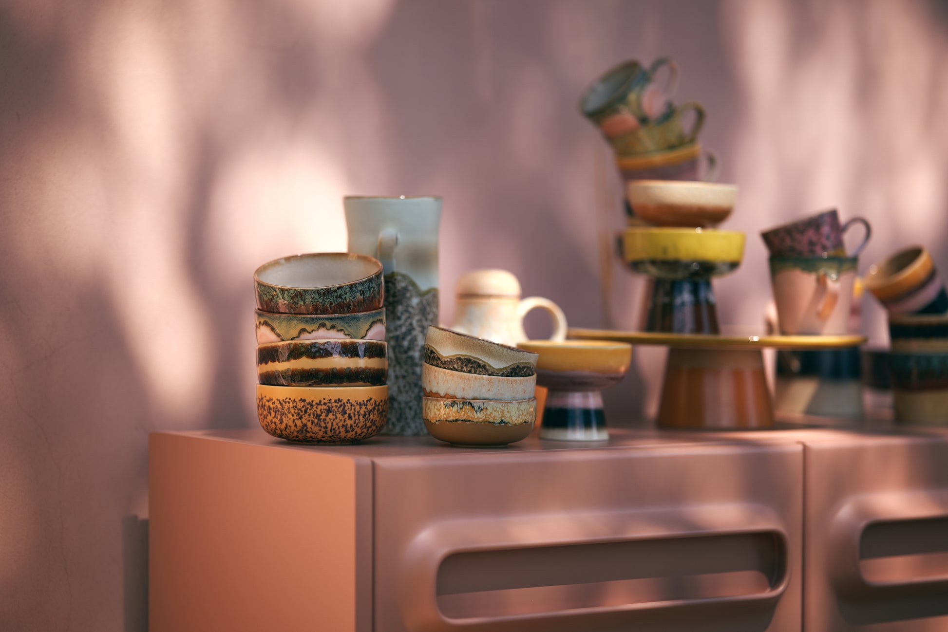 HKliving | 70S CERAMICS: DESSERT BOWL - HARBOUR CLIFFS