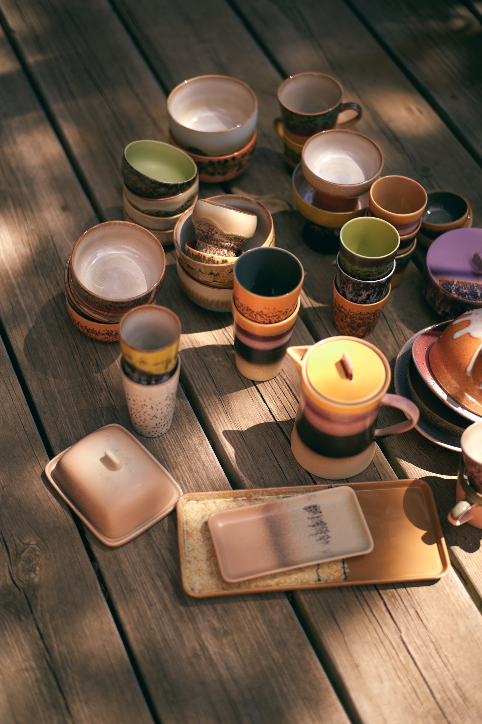 HKliving | 70S CERAMICS: SMALL TRAY - BREEZE