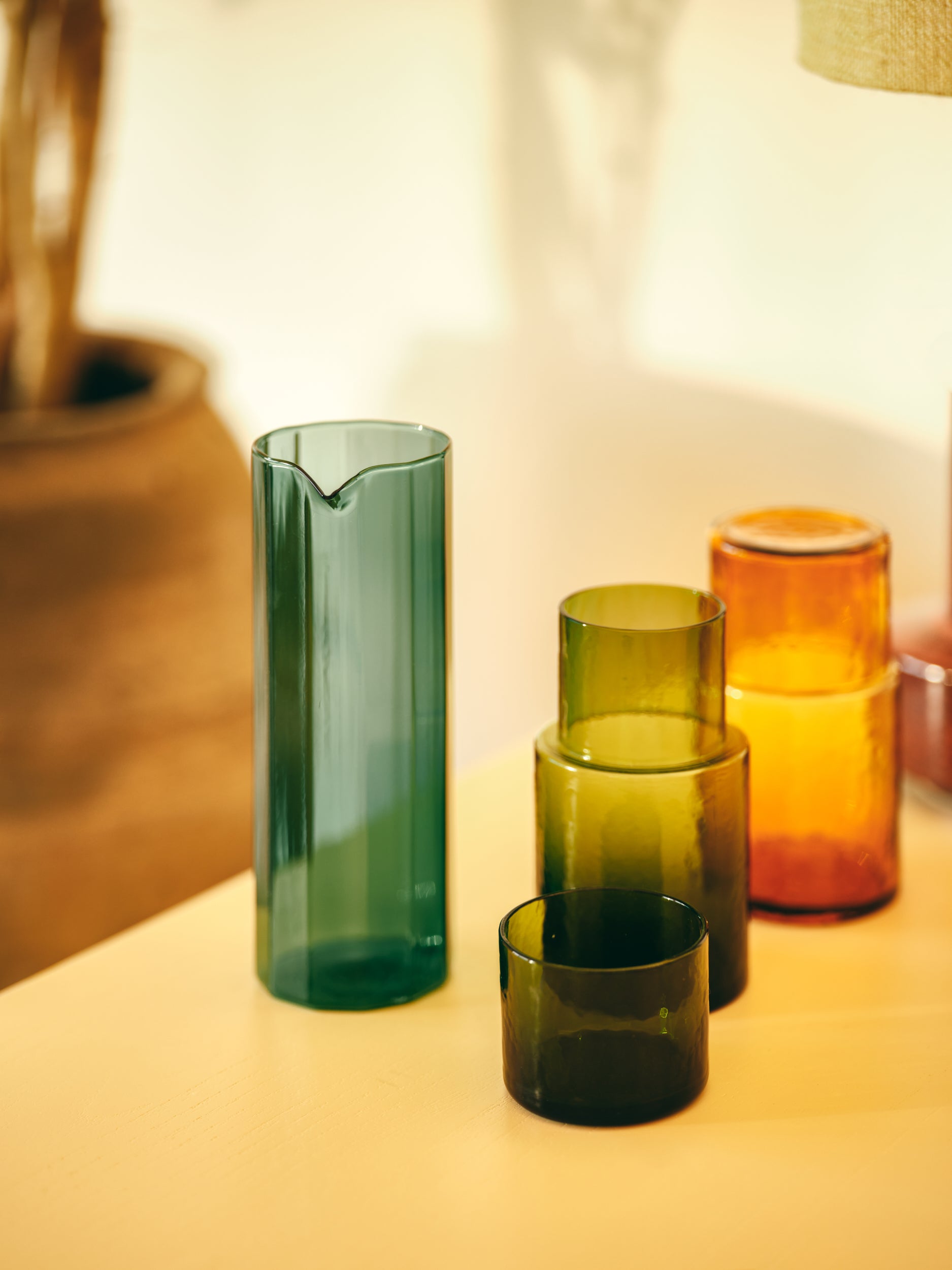 HKliving | TUBE GLASS - OLIVE