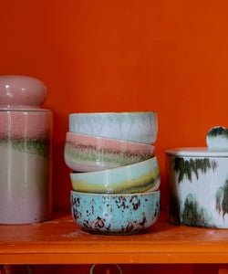 HKliving | 70S CERAMICS: DESSERT BOWL - GLAZE