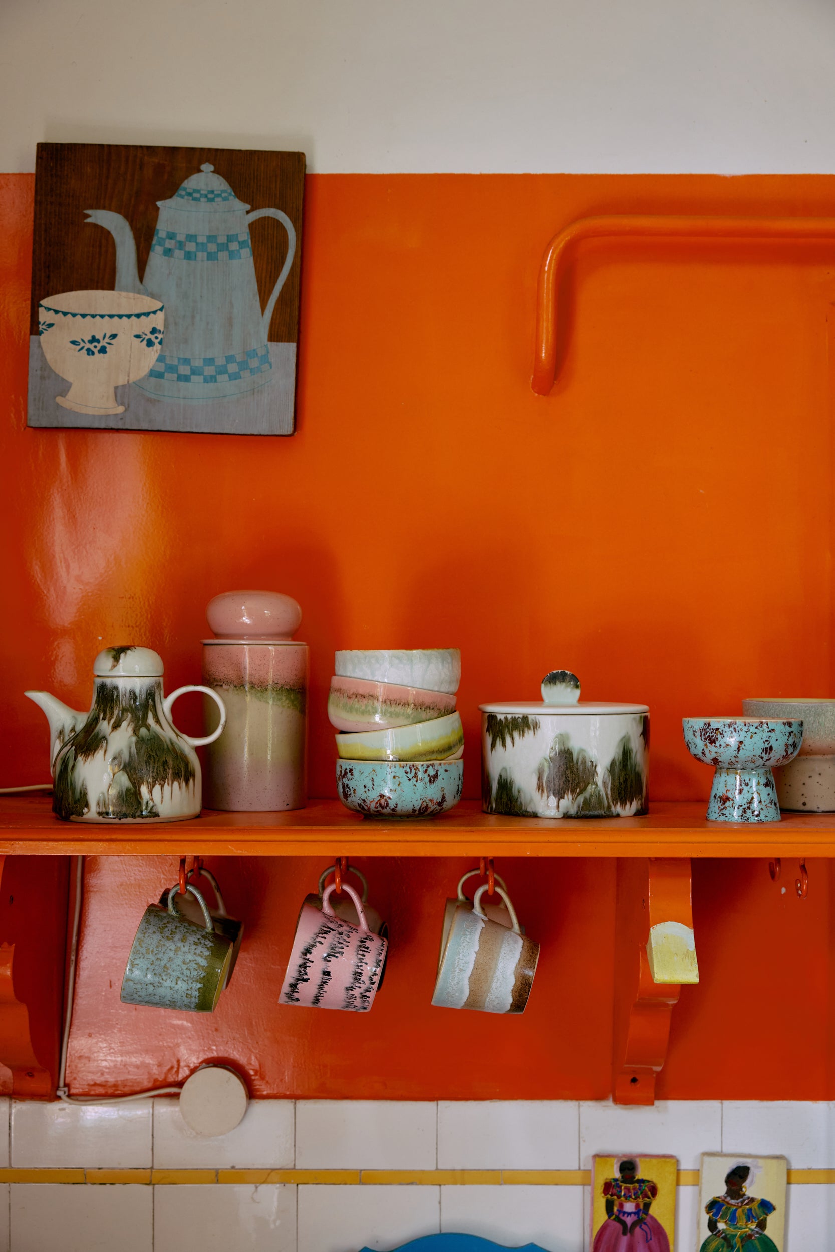 HKliving | 70S CERAMICS: CAPPUCCINO MUG - SKYLINE