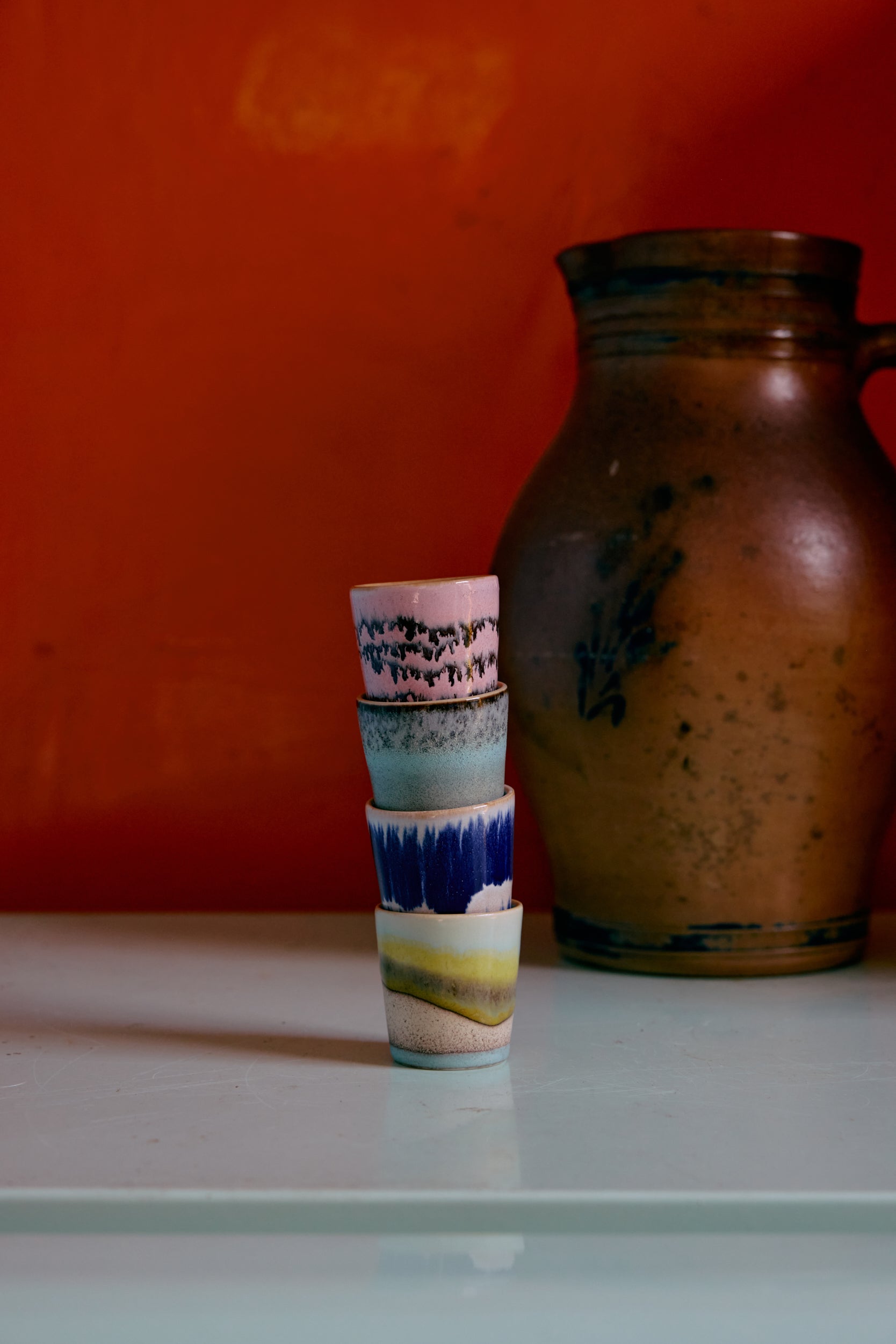 HKliving | 70S CERAMICS: EGG CUPS - VIBRANCE