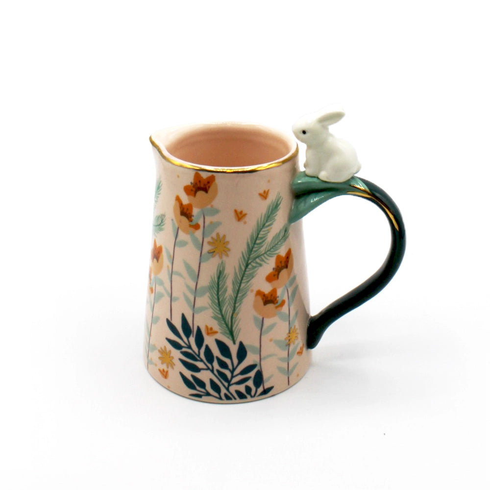 SECRET GARDEN RABBIT JUG - WHITE